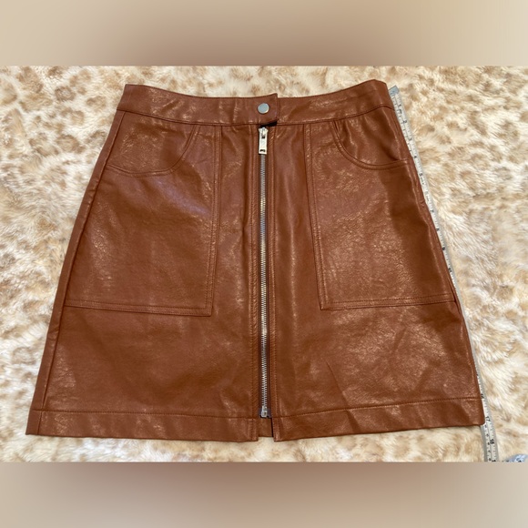 Faux Leather Skirt - Picture 1 of 5